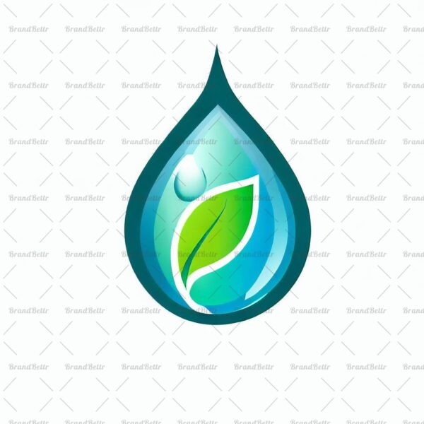 Wassertropfen und Blatt